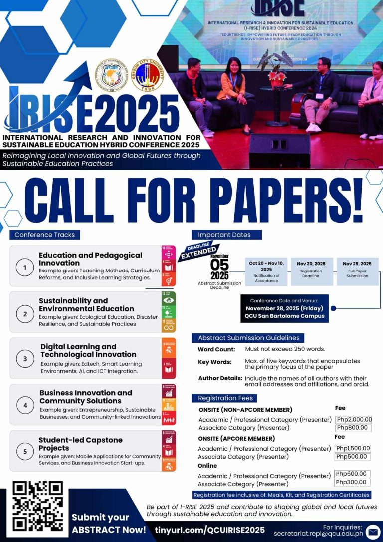 International Research and Innovation for Sustainable Education Hybrid Conference 2025