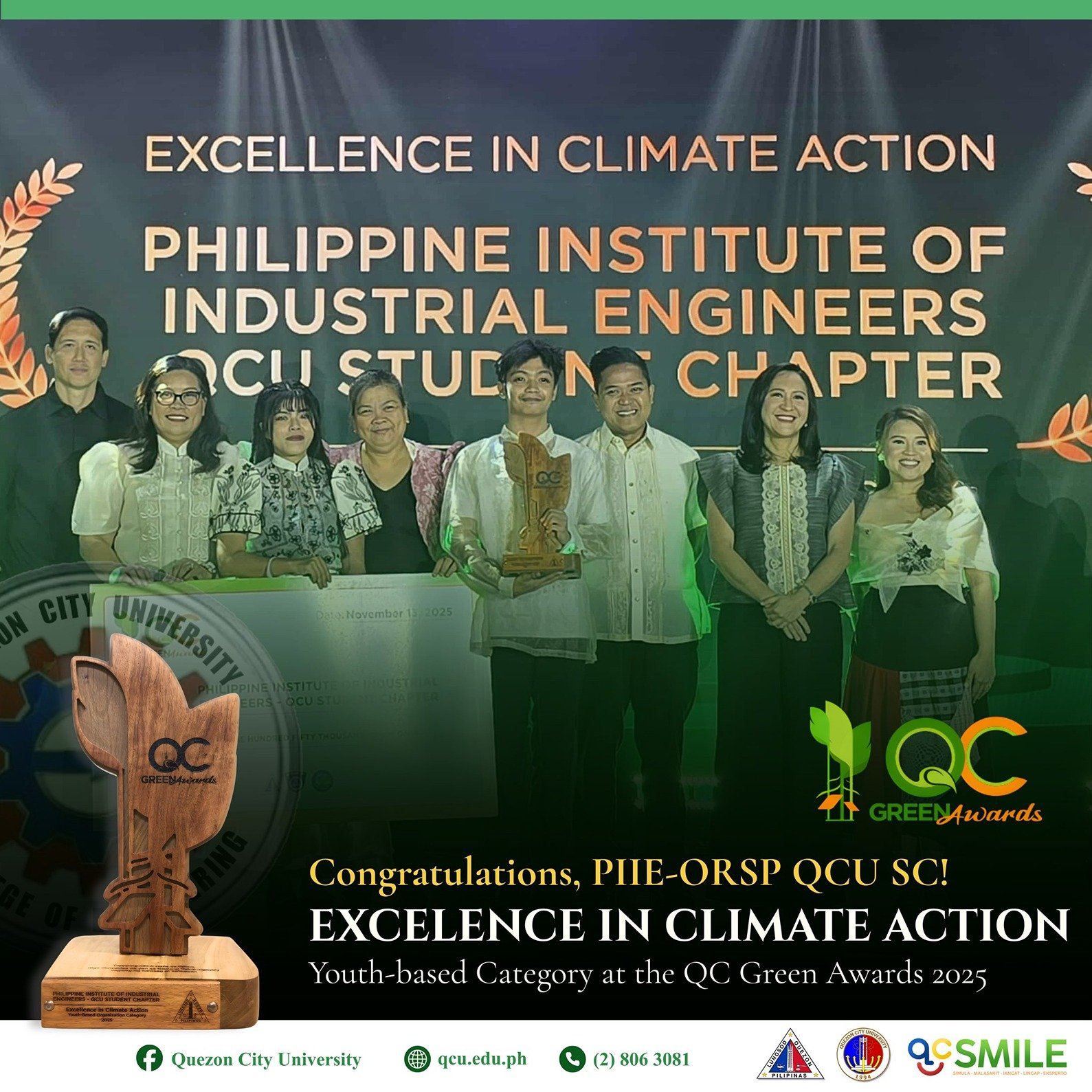 QCU Student Organizations Shine at the QC Green Awards 2025