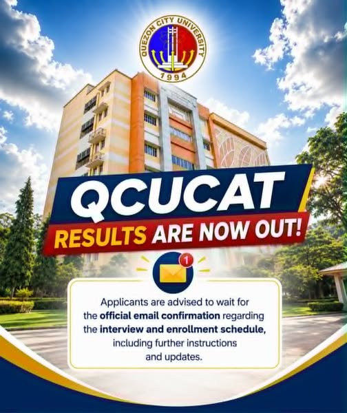 QCUCAT RESULTS ARE NOW OUT!