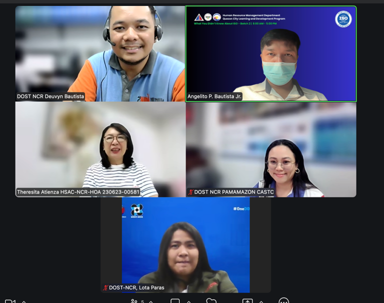 QCU Explores Establishment of DOST Innovation Hub with DOST-NCR (Online)  