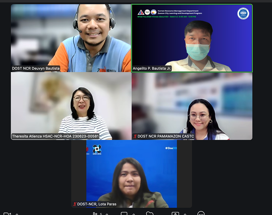 QCU Explores Establishment of DOST Innovation Hub with DOST-NCR (Online)  