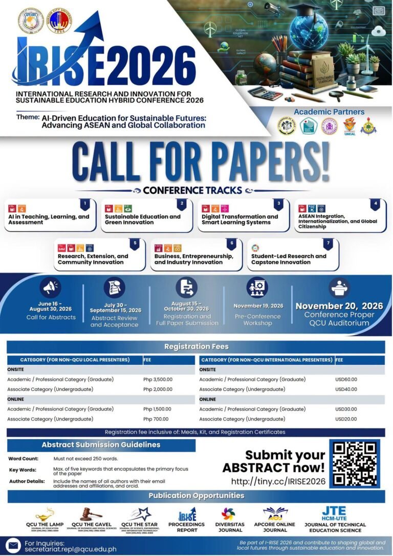 CALL FOR PAPERS | I-RISE 2026