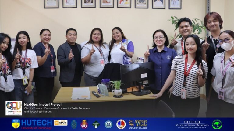 QCU, HUTECH Launch ‘Circular Threads’ Project with Talipapa Community