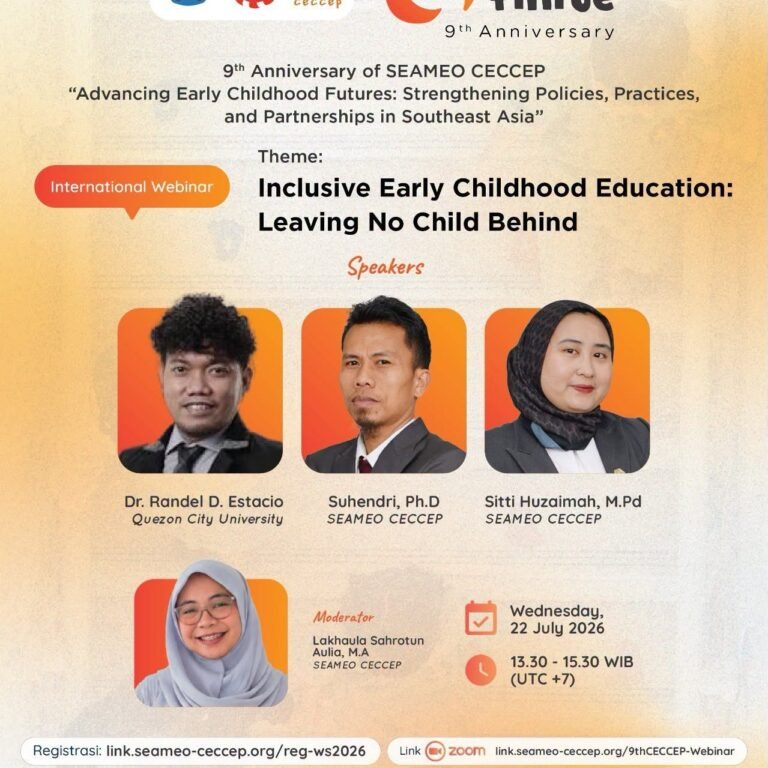 QCU Shares Expertise on Inclusive Early Childhood Education at SEAMEO CECCEP International Webinar