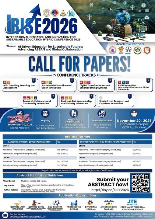 QCU Extends I-RISE 2026 Abstract Submission Deadline