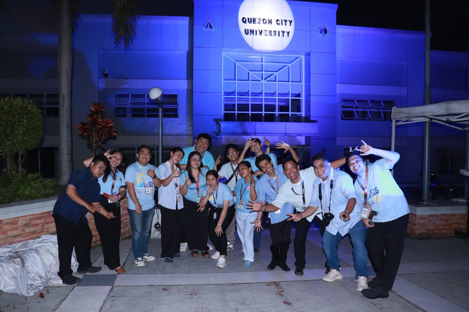 QCU Lights Up Blue in Support of Mental Health Awareness