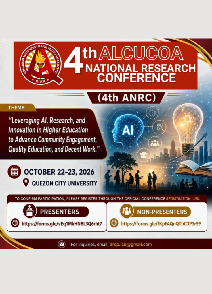 Invitation: 4th ALCUCOA National Research Conference